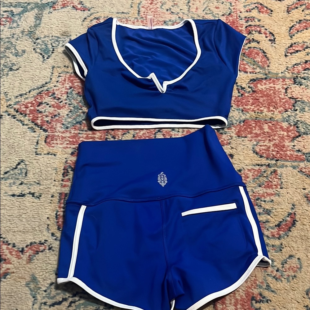 Free people Island time shorts and top set two pieces  small nwot